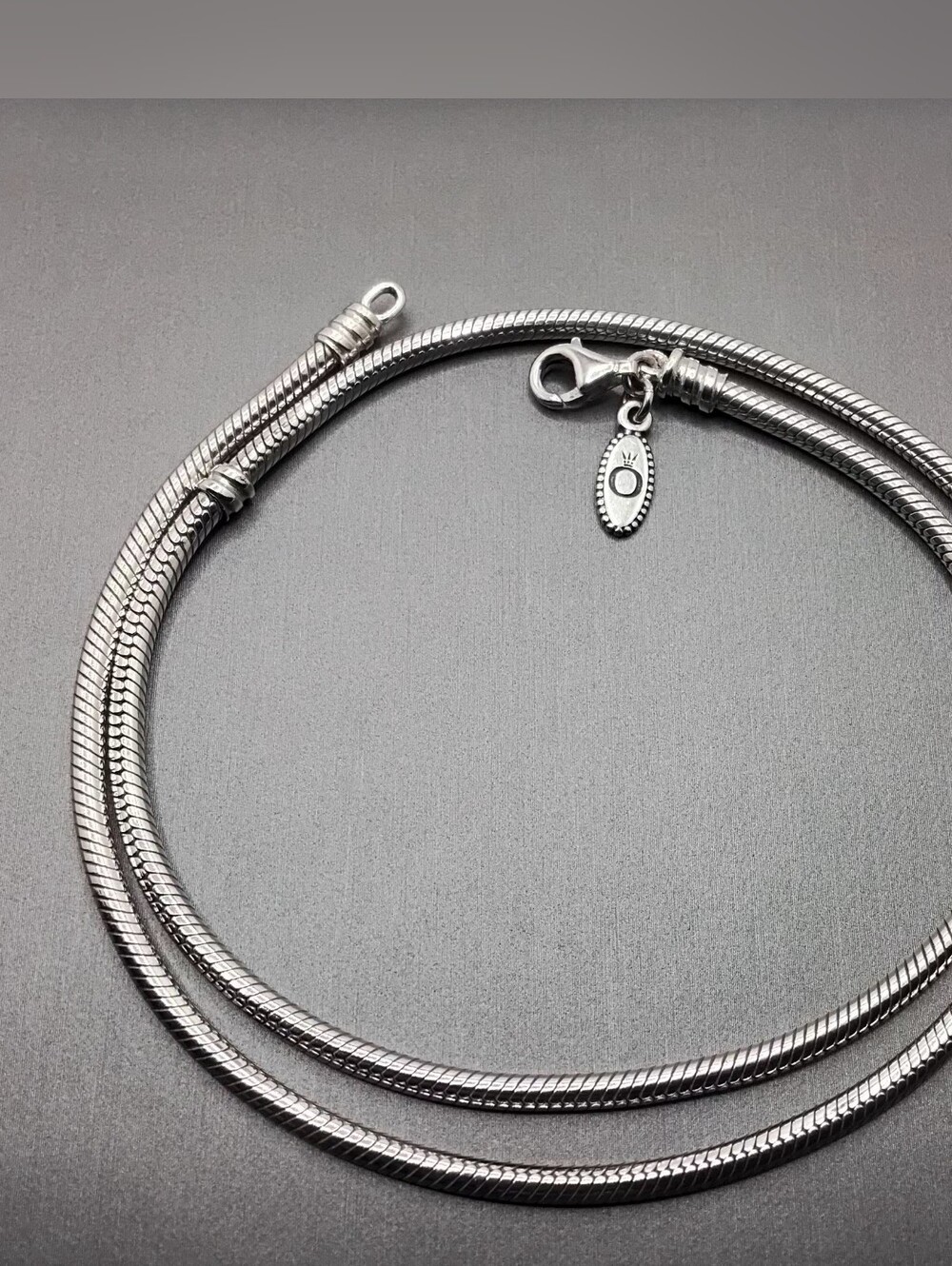 Authentic Pandora Sterling Silver Snake Chain Necklace - EUC - Picture 10 of 12